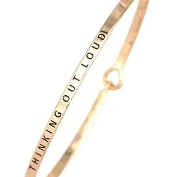 Jewelry - Thinking Out Loud Message Bracelet